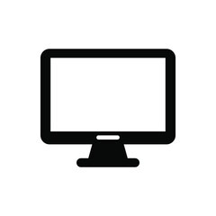 Monitor icon vector graphic illustration