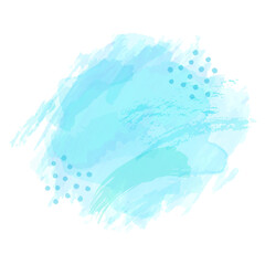 水彩アートの背景　水色