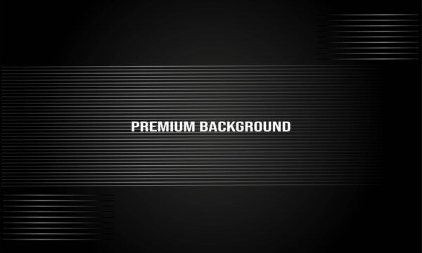 black background with elegant white outline for cards, banners, wallpapers, social media backgrounds, business cards