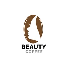 Coffee beauty logo icon vector template