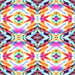 Tie Dye backdrop. Peruvian Ikat. Red Watercolor