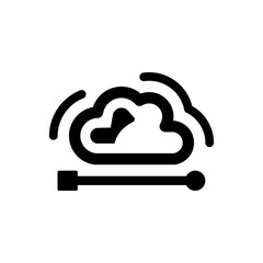 Cloud network icon. Vector EPS file.