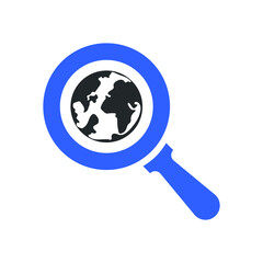 global search icon design vector