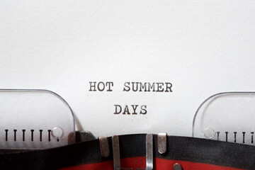 Hot summer days phrase