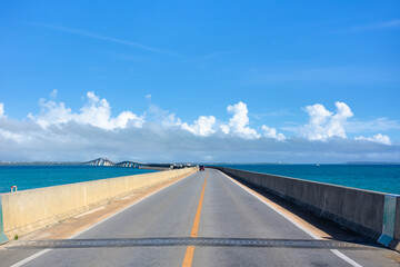 沖縄県宮古島、夏の風景・日本