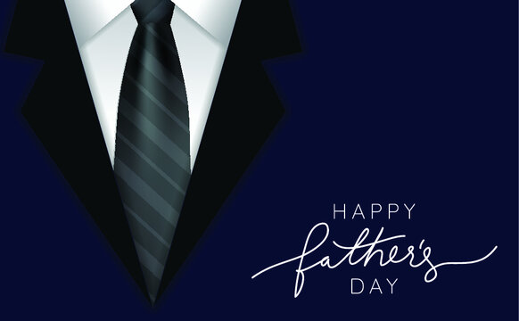 Happy father's day background vector illustration. Fathers day banner, poster, card, wallpaper design.