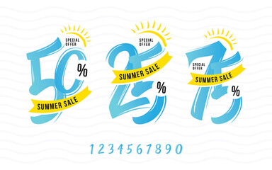 Summer Sale Discount Tag Collection