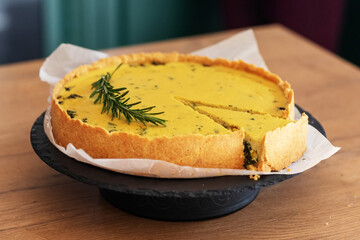 Home made  spinach cake.