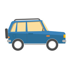 Travel car. Toy kid isolated icon. llustration vector EPS10