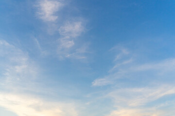 Beautiful clouds and blue sky. Soft sky with soft clouds background.