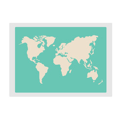World Map for travel Illustration. Vector EPS10