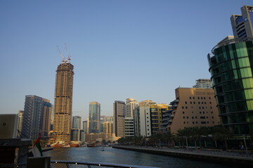 View on skyscrapers in Dubai Marina