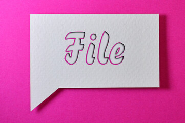 The type Of File Word