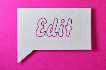 The type Of Edit Word