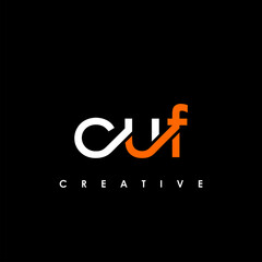 CUF Letter Initial Logo Design Template Vector Illustration