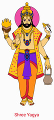 A beautifull illustrations of lord vishnu's  incarnation