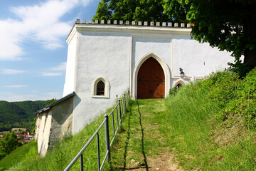 Fototapeta na wymiar Lupca Castle located in the village of Slovenská Ľupča, Slovakia 