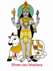 A beautiful illustration of Indian god 