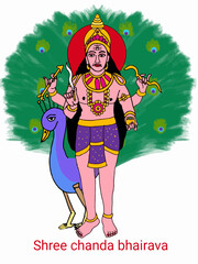 A beautiful illustration of indian gods and godesses