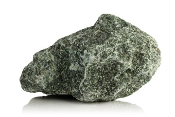 fragment of jadeite on a white background