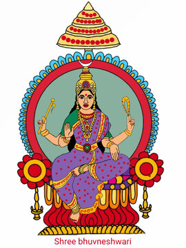 A beautiful illustration of indian gods and godesses