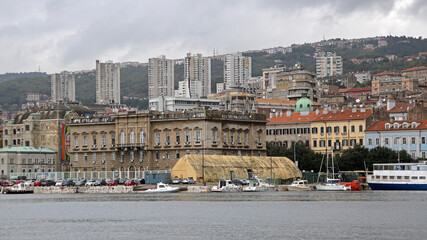 Naklejka premium Rijeka Port Croatia