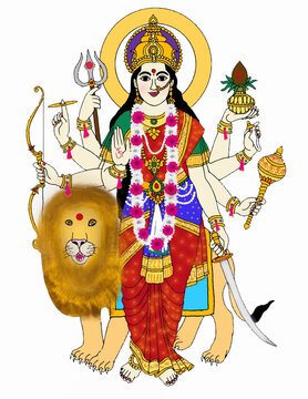 A beautiful illustration of indian gods and godesses