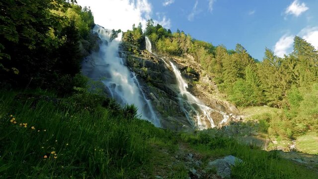 Landscape of the Nardis Falls - Dolomites Italy