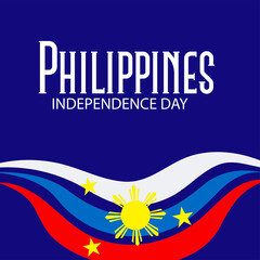 Vector illustration of a Background for Philippines Independence Day.