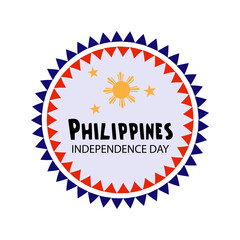 Vector illustration of a Background for Philippines Independence Day.