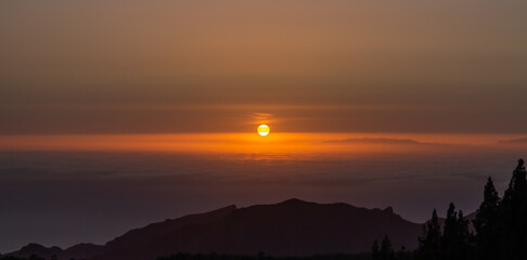 Sunset and clouds