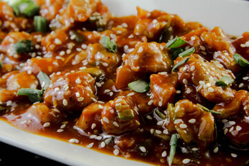 Delicious Dragon Chicken Chinese Food Cuisine 