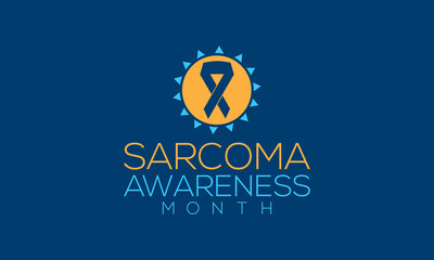 Sarcoma Cancer Awareness Month banner Concept Observed on Every July. Sarcoma Cancer background, Banner, Poster, Card Awareness Campaign Template.
