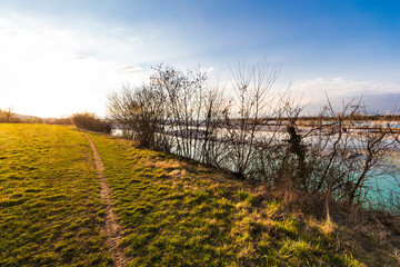 Obraz premium The river Piave in Italy