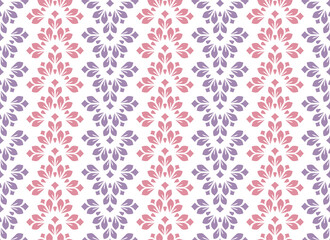 Flower geometric pattern. Seamless vector background. Colored ornament