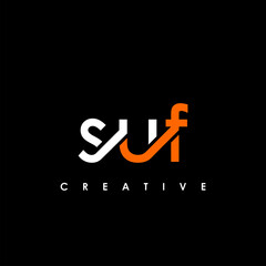 SUF Letter Initial Logo Design Template Vector Illustration
