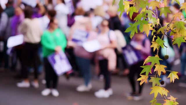 Nurses, midwives, and healthcare workers gather to protest for equal pay and safer work place