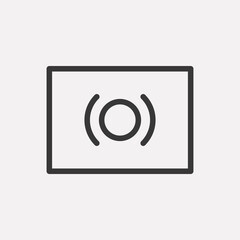 Live icon isolated on background. Photography symbol modern, simple, vector, icon for website design, mobile app, ui. Vector Illustration