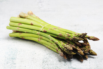 A bunch of asparagus sprouts