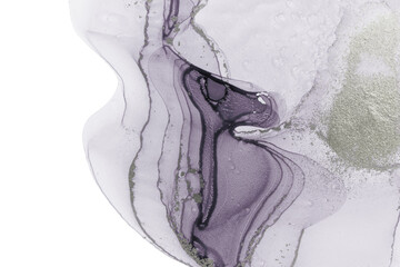 Pale transparent watercolor paint drops background.