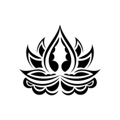 Lotus logo. Flat logo illustration for your design
