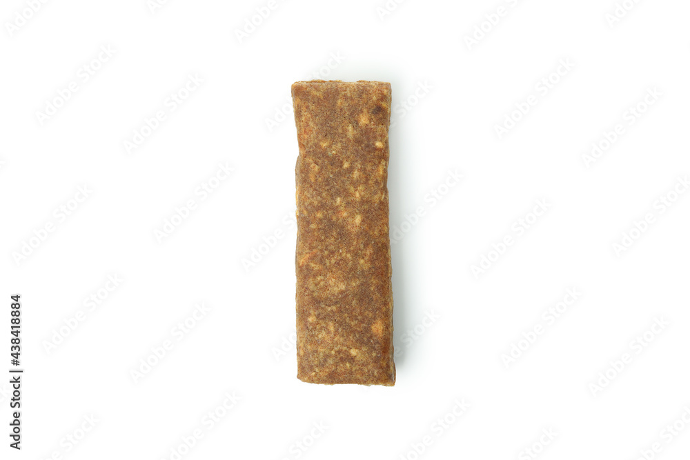 Wall mural Tasty protein bar isolated on white background