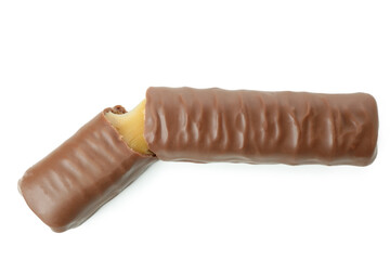 Tasty candy bar isolated on white background