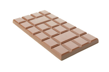 Tasty chocolate bar isolated on white background