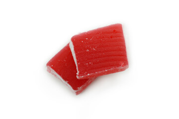 Delicious turkish delight isolated on white background