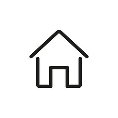 Home icon for web and mobile UI design element, UI button.