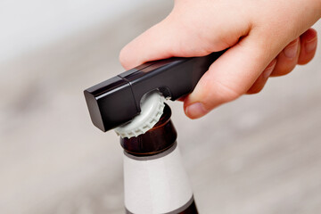 Beer Bottle Opener Hand Action