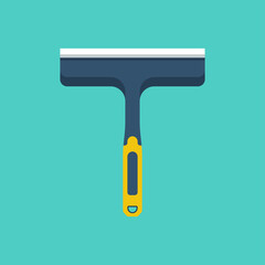 Equipment for washing windows. Water cleaning from the window. Vector illustration flat design. Isolated on white background.