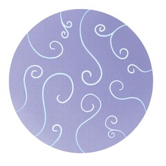 purple planet with blue curls