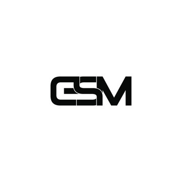 esm letter original monogram logo design